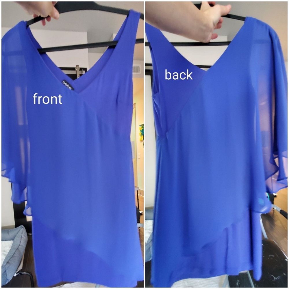 Bebe Blue Mini Dress, Worn Once, XS